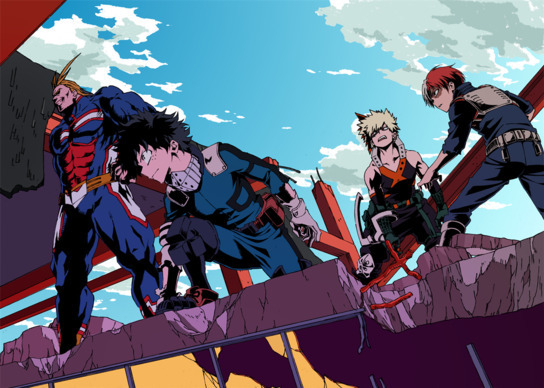 Новый постер четвёртого сезона аниме «Моя геройская академия»